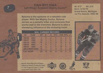 2001-02 Upper Deck Vintage #7 Dan Bylsma Back