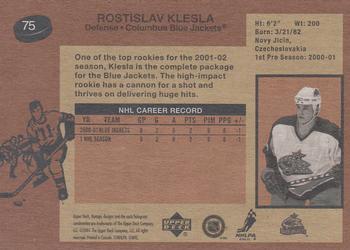 2001-02 Upper Deck Vintage #75 Rostislav Klesla Back