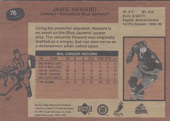 2001-02 Upper Deck Vintage #76 Jamie Heward Back
