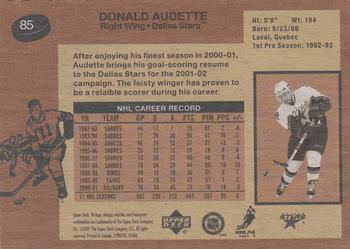 2001-02 Upper Deck Vintage #85 Donald Audette Back