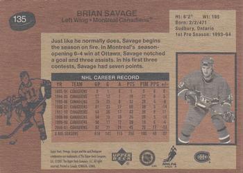 2001-02 Upper Deck Vintage #135 Brian Savage Back