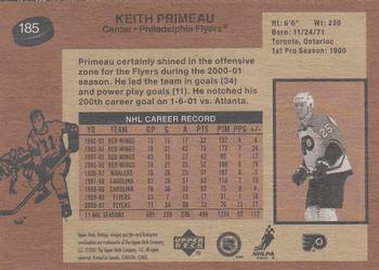 2001-02 Upper Deck Vintage #185 Keith Primeau Back