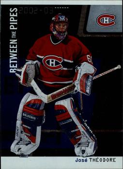 2002-03 Be a Player Between the Pipes #2 Jose Theodore Front