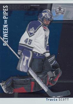 2002-03 Be a Player Between the Pipes #37 Travis Scott Front