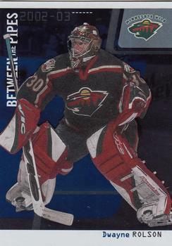 2002-03 Be a Player Between the Pipes #38 Dwayne Roloson Front