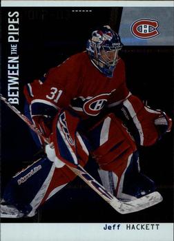 2002-03 Be a Player Between the Pipes #42 Jeff Hackett Front