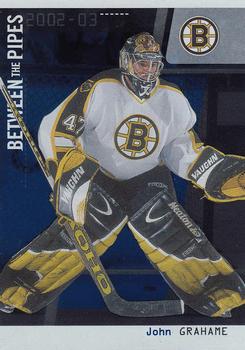 2002-03 Be a Player Between the Pipes #43 John Grahame Front