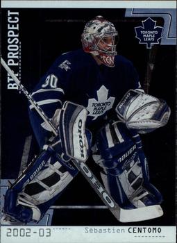 2002-03 Be a Player Between the Pipes #95 Sebastien Centomo Front