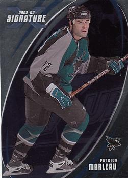 2002-03 Be a Player Signature Series #069 Patrick Marleau Front