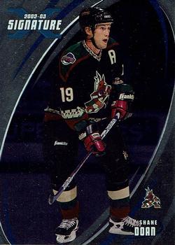 2002-03 Be a Player Signature Series #077 Shane Doan Front