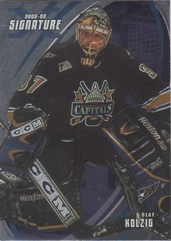 2002-03 Be a Player Signature Series #120 Olaf Kolzig Front
