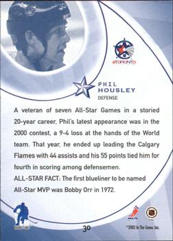 2002-03 Be a Player All-Star Edition #30 Phil Housley Back