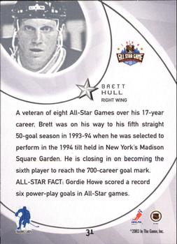 2002-03 Be a Player All-Star Edition #31 Brett Hull Back