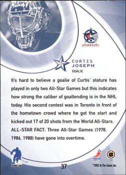 2002-03 Be a Player All-Star Edition #37 Curtis Joseph Back