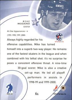 2002-03 Be a Player All-Star Edition #61 Mike Modano Back