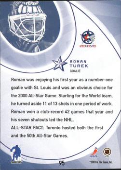 2002-03 Be a Player All-Star Edition #95 Roman Turek Back