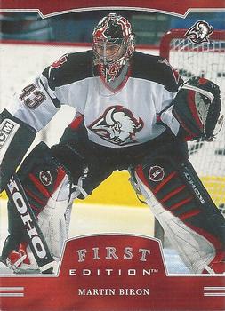 2002-03 Be a Player First Edition #036 Martin Biron Front