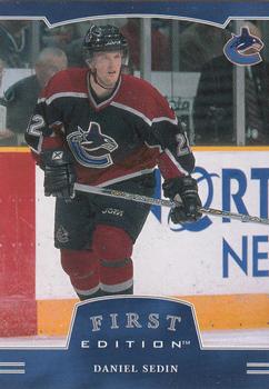 2002-03 Be a Player First Edition #039 Daniel Sedin Front
