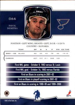 2002-03 Be a Player First Edition #066 Pavol Demitra Back
