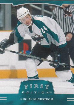 2002-03 Be a Player First Edition #077 Niklas Sundstrom Front