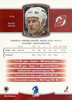 2002-03 Be a Player First Edition #110 Bobby Holik Back
