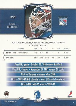 2002-03 Be a Player First Edition #128 Mike Richter Back