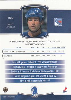 2002-03 Be a Player First Edition #150 Eric Lindros Back
