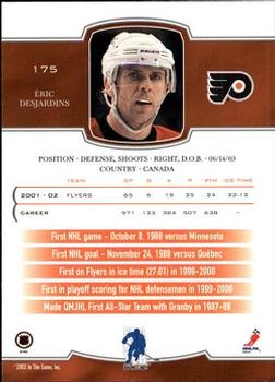 2002-03 Be a Player First Edition #175 Eric Desjardins Back