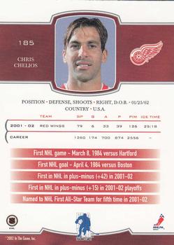 2002-03 Be a Player First Edition #185 Chris Chelios Back