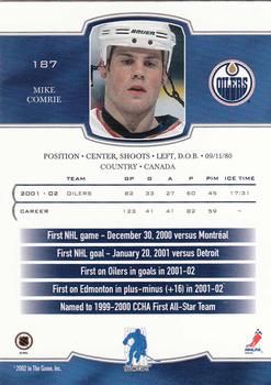 2002-03 Be a Player First Edition #187 Mike Comrie Back