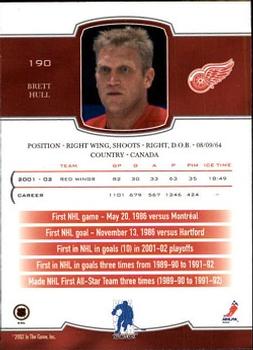 2002-03 Be a Player First Edition #190 Brett Hull Back