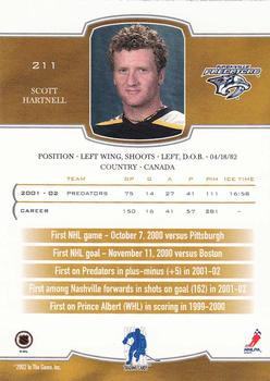 2002-03 Be a Player First Edition #211 Scott Hartnell Back