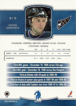 2002-03 Be a Player First Edition #213 Dmitri Khristich Back