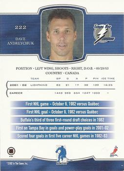 2002-03 Be a Player First Edition #222 Dave Andreychuk Back