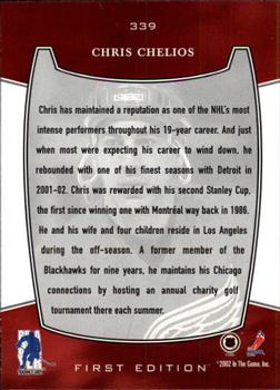 2002-03 Be a Player First Edition #339 Chris Chelios Back