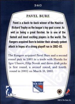 2002-03 Be a Player First Edition #360 Pavel Bure Back