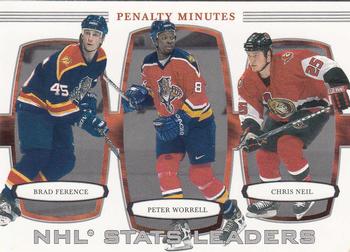 2002-03 Be a Player First Edition #375 Peter Worrell / Brad Ference / Chris Neil Front