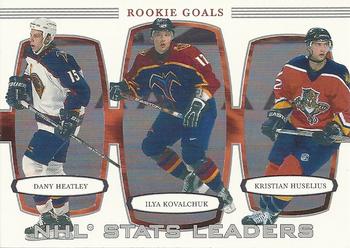 2002-03 Be a Player First Edition #384 Ilya Kovalchuk / Dany Heatley / Kristian Huselius Front