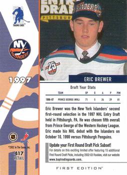 2002-03 Be a Player First Edition #417 Eric Brewer Back