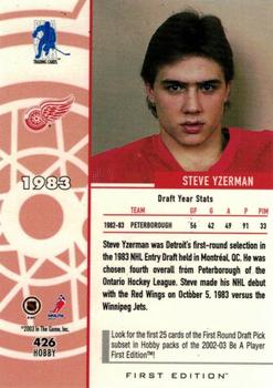 2002-03 Be a Player First Edition #426 Steve Yzerman Back