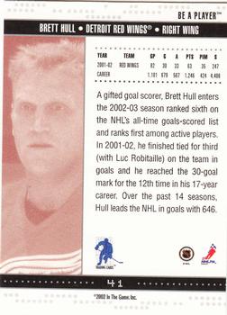 2002-03 Be a Player Memorabilia #41 Brett Hull Back
