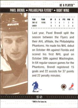 2002-03 Be a Player Memorabilia #50 Pavel Brendl Back