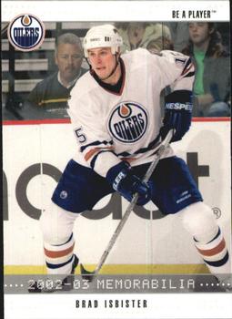 2002-03 Be a Player Memorabilia #397 Brad Isbister Front