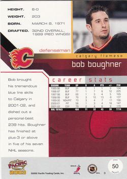 2002-03 Pacific #50 Bob Boughner Back