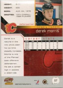 2002-03 Pacific #57 Derek Morris Back