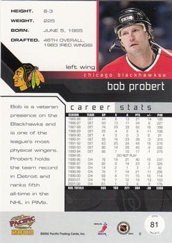 2002-03 Pacific #81 Bob Probert Back