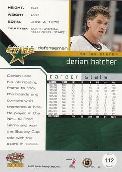 2002-03 Pacific #112 Derian Hatcher Back