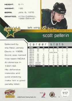 2002-03 Pacific #117 Scott Pellerin Back