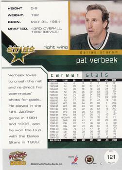 2002-03 Pacific #121 Pat Verbeek Back