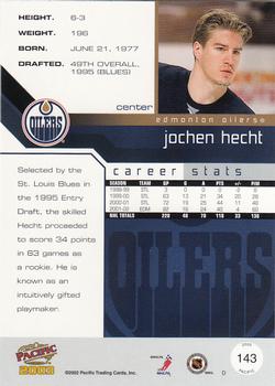 2002-03 Pacific #143 Jochen Hecht Back